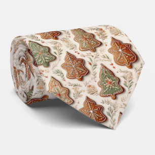 Gingerbread Cookies - Christmas Trees & Stars Tie