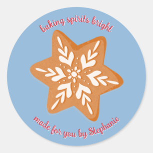 Gingerbread Cookies Classic Round Sticker