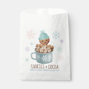 Gingerbread Cookies & Cocoa Winter Boy Birthday Favour Bag