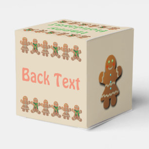 Gingerbread Cookies Dancing Favour Box