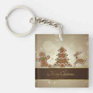 Gingerbread Cookies Key Ring