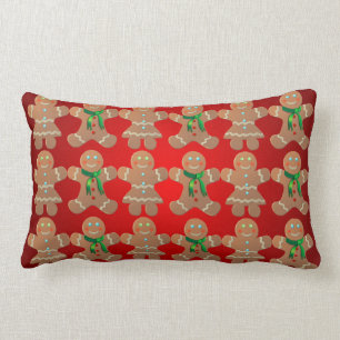 Gingerbread Cookies Lumbar Cushion