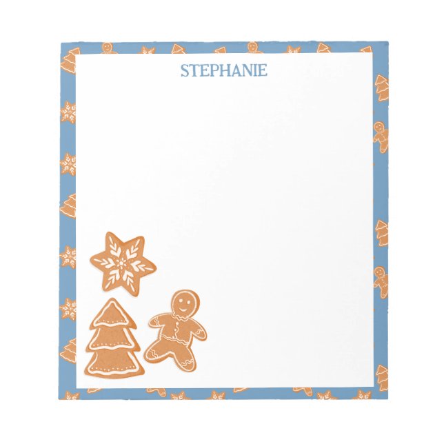 Gingerbread Cookies Notepad (Front)