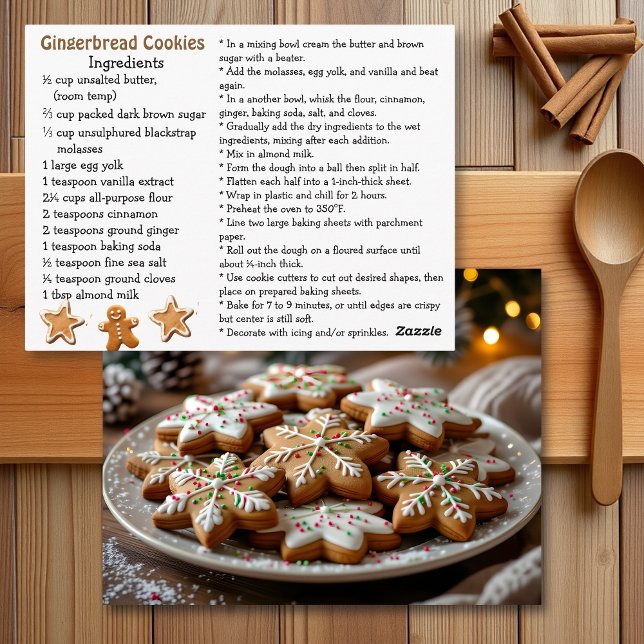 Gingerbread Cookies Recipe Card (Creator Uploaded)