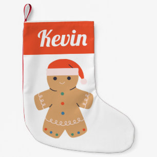 Gingerbread Cookies Small Christmas Stocking
