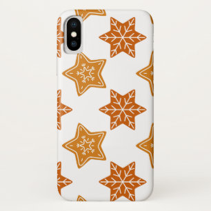 Gingerbread cookies stars iPhone x case