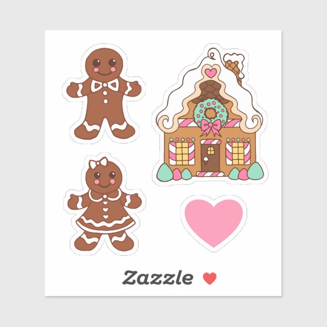 Gingerbread Cookies Stickers (Sheet)