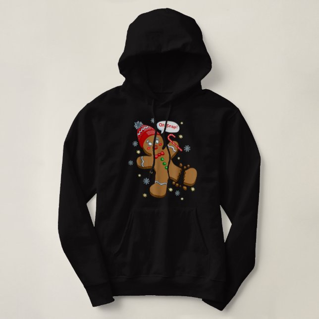 Gingerbread Cookies Tis The Season To Be Naughty U Hoodie (Design Front)