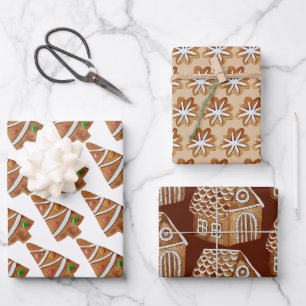 Gingerbread Cookies Wrapping Paper Sheet