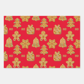 Gingerbread Cookies Wrapping Paper Sheet