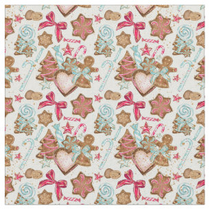 Gingerbread Country Cookies Fabric