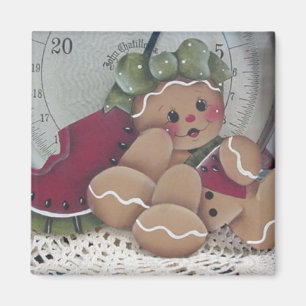 Gingerbread Cutie Kitchen Magnet