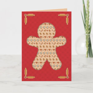 Gingerbread Cutout Holiday Card