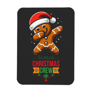 Gingerbread Dabbing Christmas Magnet