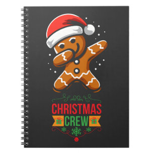 Gingerbread Dabbing Christmas Notebook