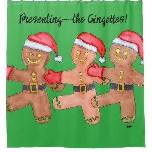Gingerbread Dancers Shower Curtain