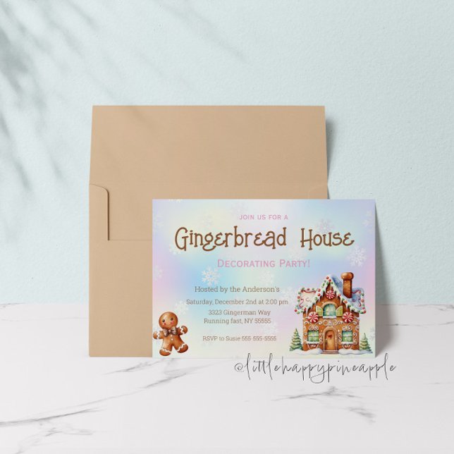 Gingerbread Decorating Party Invitation (Creator Uploaded)