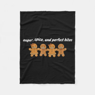 Gingerbread Dental Christmas Ortho Squad Orthodont Fleece Blanket