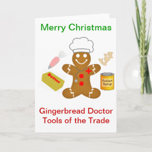 Gingerbread Doctor Tools of the Trade Holiday Card