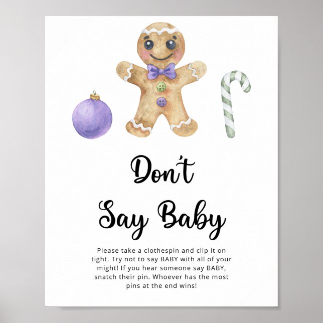 Gingerbread - Don't say baby  Poster (Front)