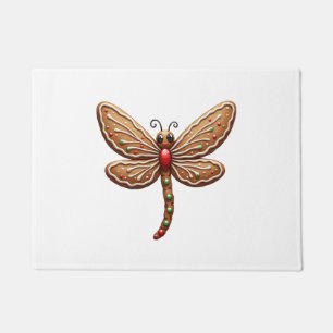 Gingerbread Dragonfly Doormat
