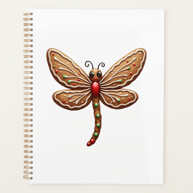 Gingerbread Dragonfly Planner (Front)