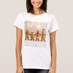 Gingerbread Family Christmas T-Shirt