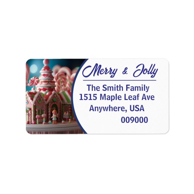 Gingerbread Fantasy - Return Address Label (Front)