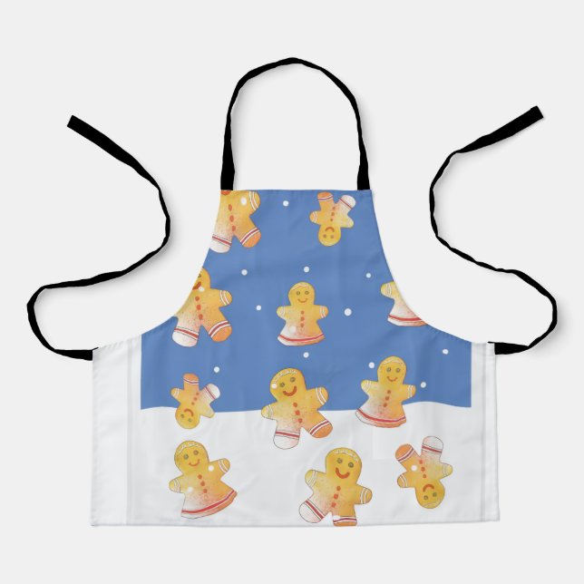 Gingerbread Fun Holiday Apron (Front)