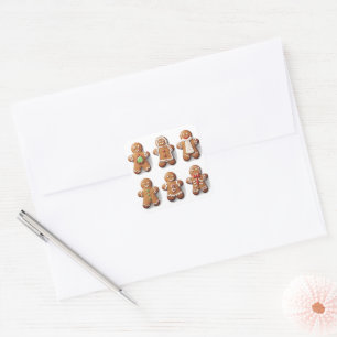 Gingerbread Gallery: A Holiday Assortment Square Sticker