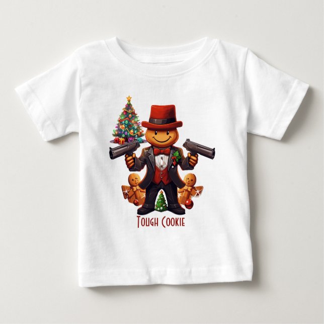 Gingerbread Gangster Baby T-Shirt (Front)