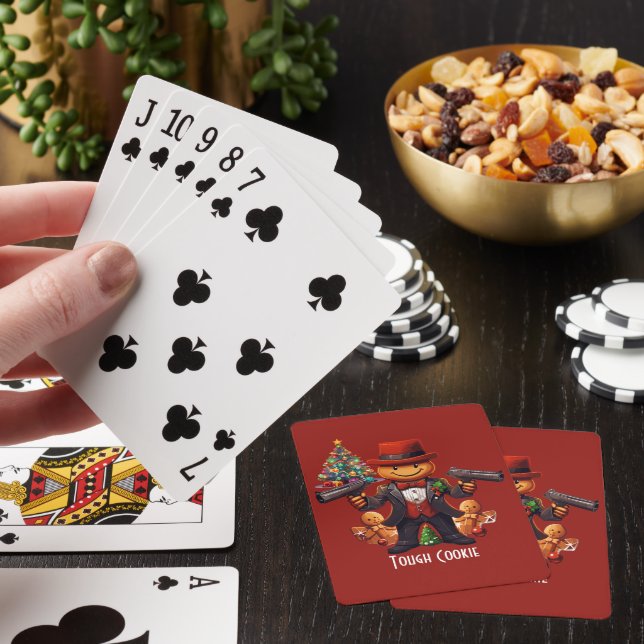 Gingerbread Gangster Playing Cards (In Situ)