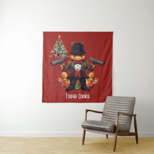 Gingerbread Gangster Tapestry