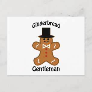 Gingerbread Gentleman Postcard