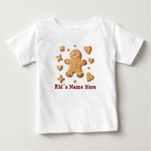 gingerbread ginger man christmas new year baby T-Shirt
