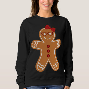 Gingerbread Girl Christmas Cookie Cute Teacher Ner Sweatshirt