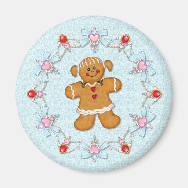 Gingerbread Girl Magnet (Front)
