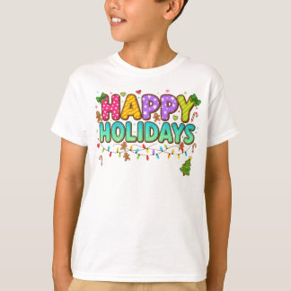 "Gingerbread Glow Holiday Tee" T-Shirt