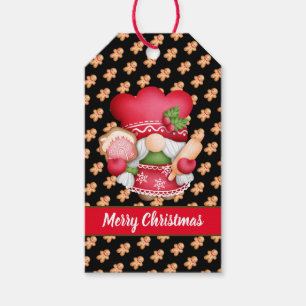 Gingerbread Gnome Customise Colour and Text Gift Tags