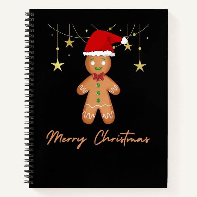 Gingerbread Greetings Christmas Notebook (Front)