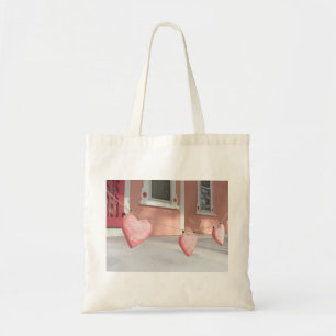 Gingerbread Hearts in Snow - Martha's Vineyard Tote Bag