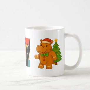 Gingerbread Hip Santa Hat Christmas Tree Hiptamus  Coffee Mug