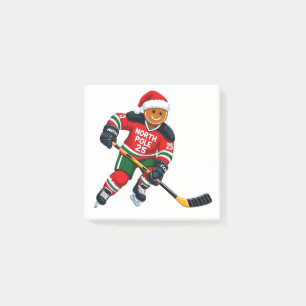 Gingerbread Hockey Christmas 2026 Holiday Sports Post-it Notes
