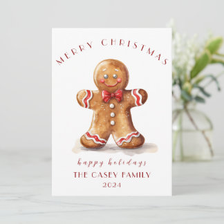 Gingerbread Holiday Card