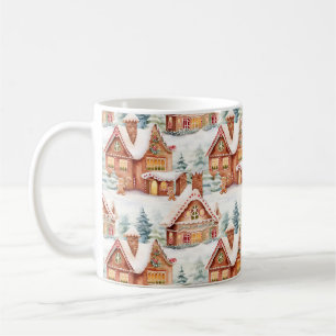Gingerbread Holiday Christmas Pattern Coffee Mug