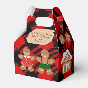 Gingerbread Holiday Gender Reveal Christmas Favour Box