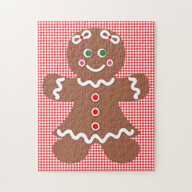 Gingerbread Holiday Girl Jigsaw Puzzle (Vertical)