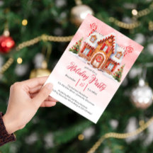 Gingerbread Holiday Party Invitation