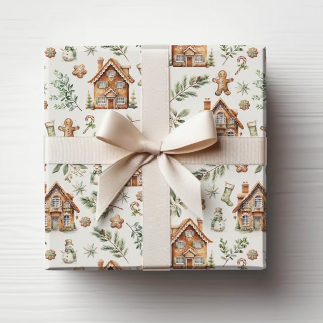 Gingerbread Holiday Wrapping Paper (Gingerbread Holiday Wrapping Paper
)