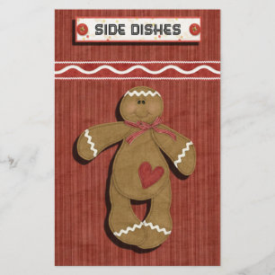 Gingerbread Holidays Recipe Binder-Divider
